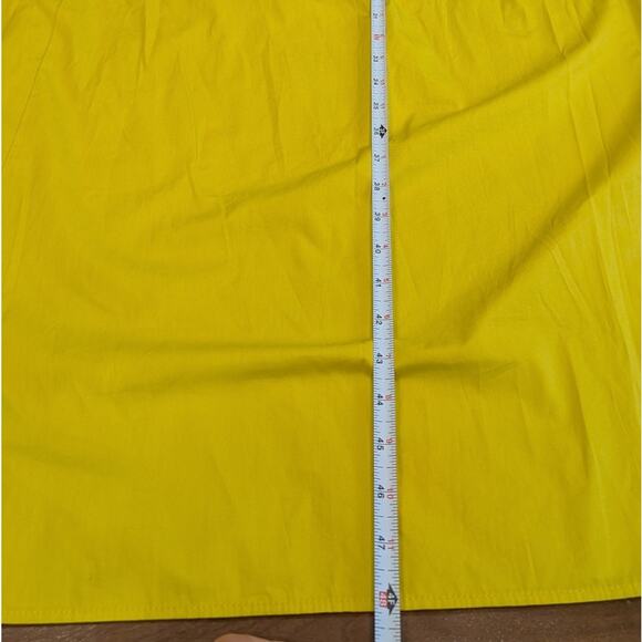 H&M HM Yellow Cotton Sleeveless Ruffle Midi Maxi Dress, Size M - Picture 6 of 8